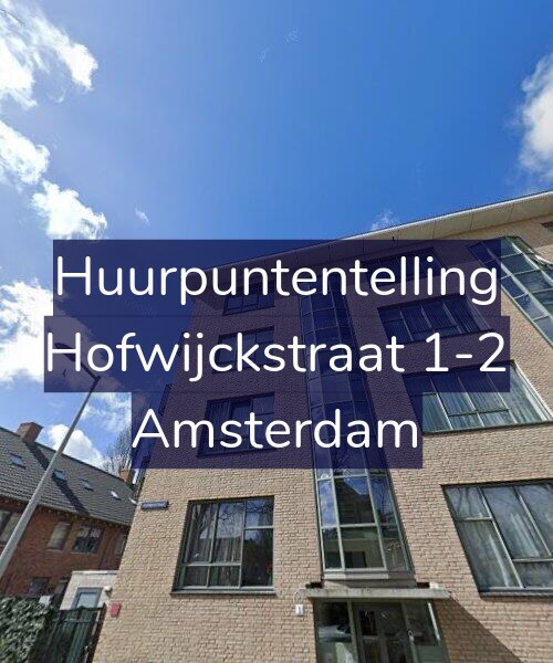 Foto gevel Huurpuntentelling voor Hofwijckstraat 1-2, Amsterdam