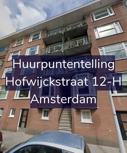 Foto gevel Huurpuntentelling voor Hofwijckstraat 12-H, Amsterdam