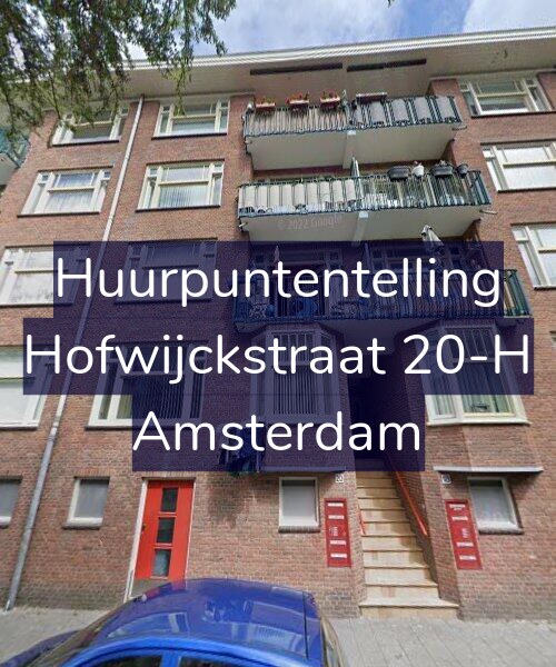 Foto gevel Huurpuntentelling voor Hofwijckstraat 20-H, Amsterdam