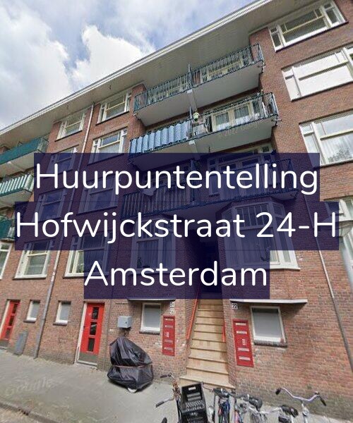 Foto gevel Huurpuntentelling voor Hofwijckstraat 24-H, Amsterdam