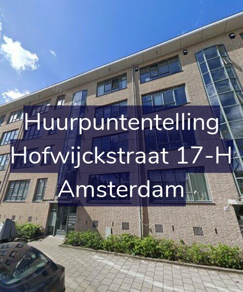 Foto gevel Huurpuntentelling voor Hofwijckstraat 17-H, Amsterdam