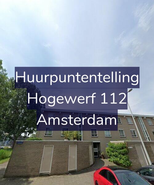 Foto gevel Huurpuntentelling voor Hogewerf 112, Amsterdam