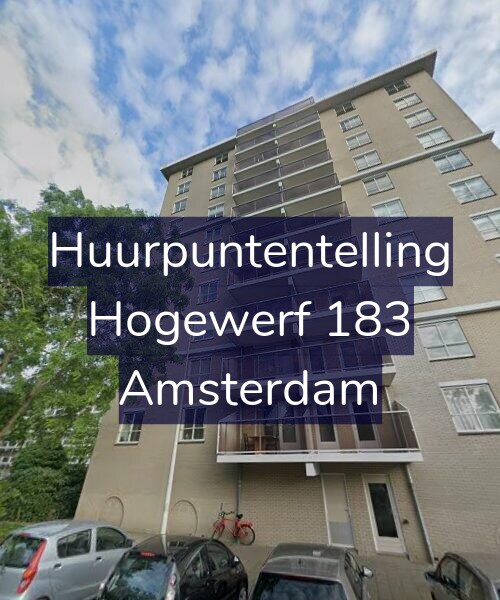 Foto gevel Huurpuntentelling voor Hogewerf 183, Amsterdam
