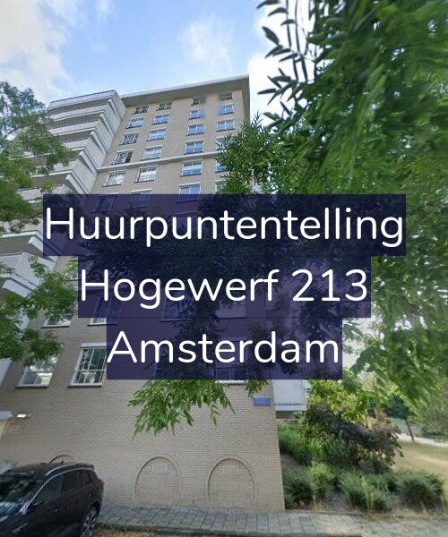 Foto gevel Huurpuntentelling voor Hogewerf 213, Amsterdam