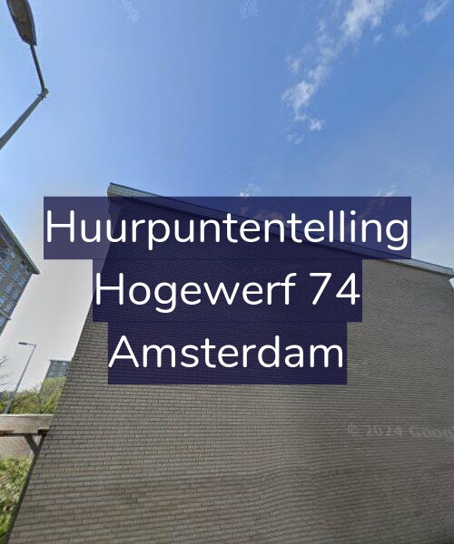 Foto gevel Huurpuntentelling voor Hogewerf 74, Amsterdam