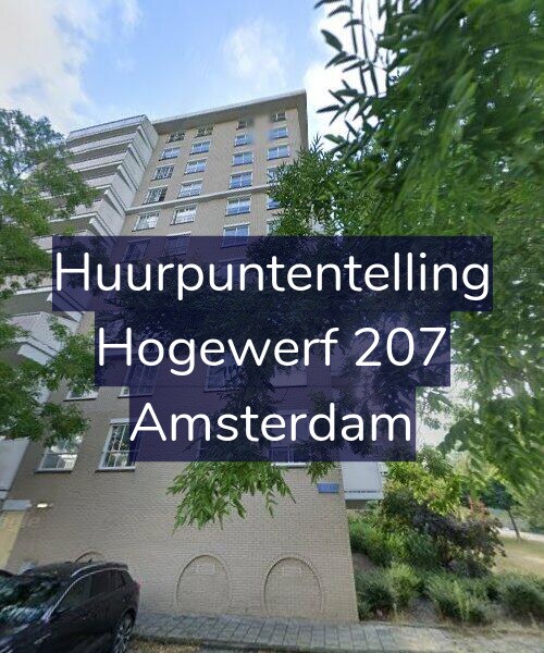 Foto gevel Huurpuntentelling voor Hogewerf 207, Amsterdam