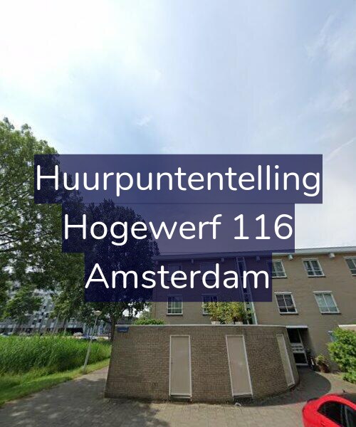 Foto gevel Huurpuntentelling voor Hogewerf 116, Amsterdam