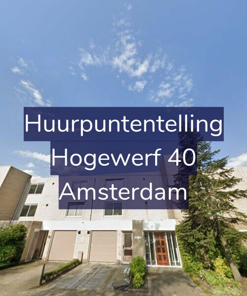 Foto gevel Huurpuntentelling voor Hogewerf 40, Amsterdam