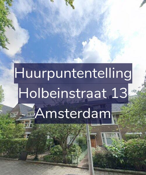 Foto gevel Huurpuntentelling voor Holbeinstraat 13, Amsterdam