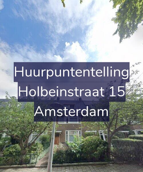Foto gevel Huurpuntentelling voor Holbeinstraat 15, Amsterdam