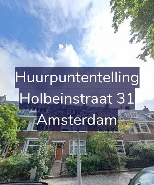 Foto gevel Huurpuntentelling voor Holbeinstraat 31, Amsterdam