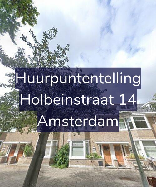 Foto gevel Huurpuntentelling voor Holbeinstraat 14, Amsterdam