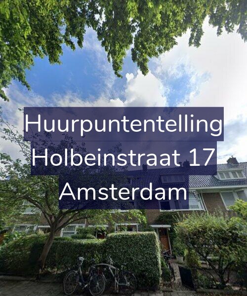 Foto gevel Huurpuntentelling voor Holbeinstraat 17, Amsterdam