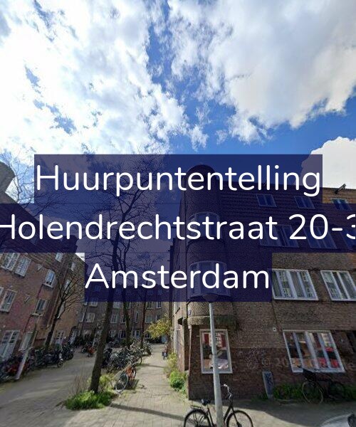 Foto gevel Huurpuntentelling voor Holendrechtstraat 20-3, Amsterdam