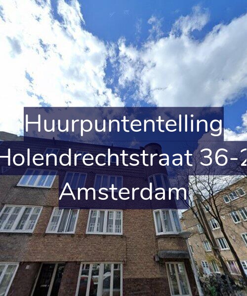Foto gevel Huurpuntentelling voor Holendrechtstraat 36-2, Amsterdam