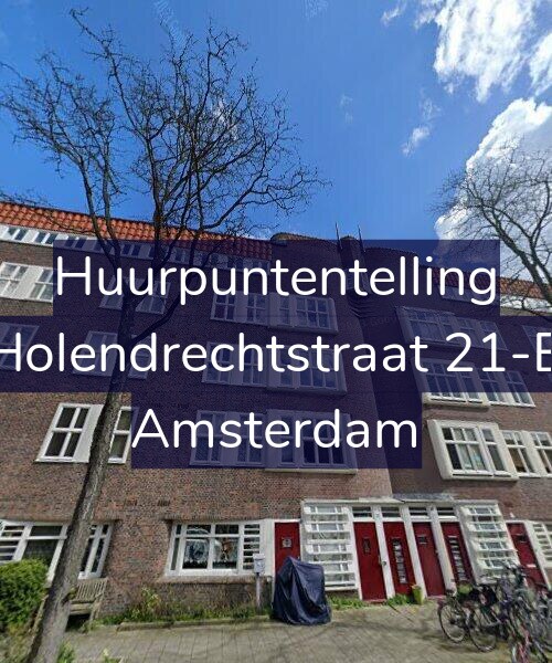 Foto gevel Huurpuntentelling voor Holendrechtstraat 21-B, Amsterdam