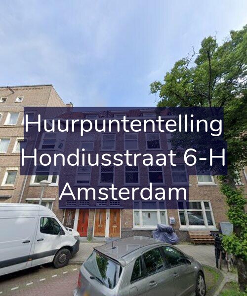 Foto gevel Huurpuntentelling voor Hondiusstraat 6-H, Amsterdam