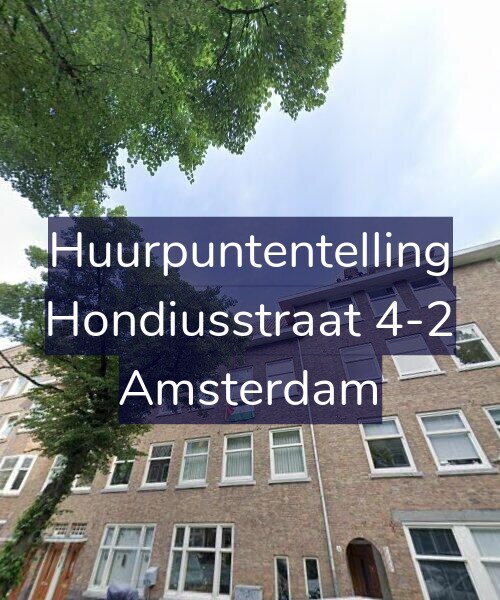 Foto gevel Huurpuntentelling voor Hondiusstraat 4-2, Amsterdam