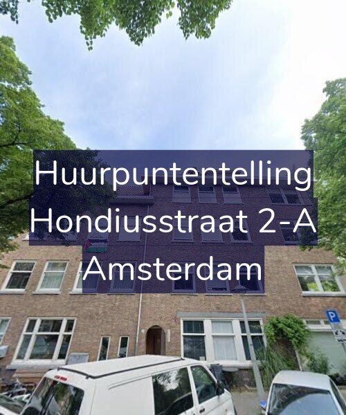 Foto gevel Huurpuntentelling voor Hondiusstraat 2-A, Amsterdam