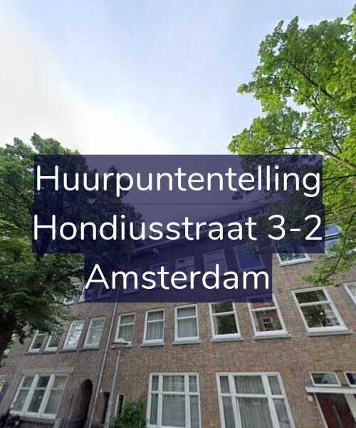 Foto gevel Huurpuntentelling voor Hondiusstraat 3-2, Amsterdam