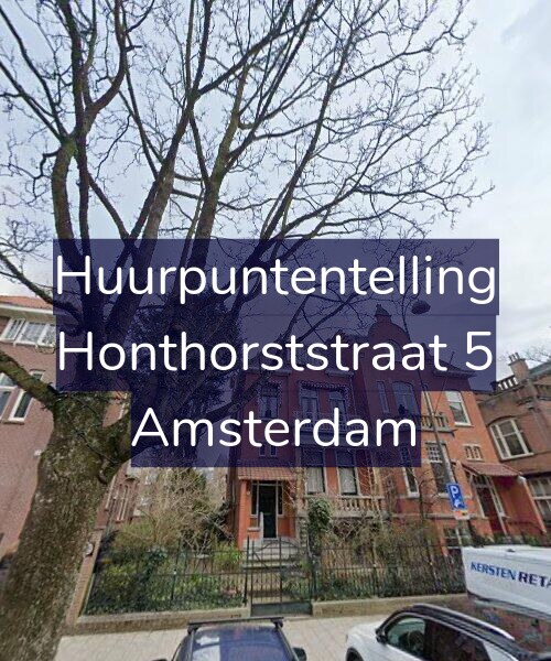 Foto gevel Huurpuntentelling voor Honthorststraat 5, Amsterdam