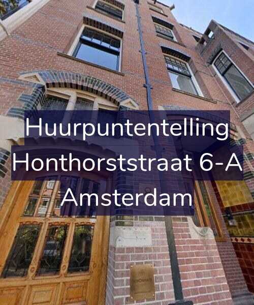 Foto gevel Huurpuntentelling voor Honthorststraat 6-A, Amsterdam