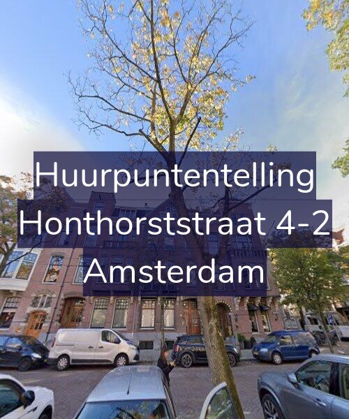 Foto gevel Huurpuntentelling voor Honthorststraat 4-2, Amsterdam