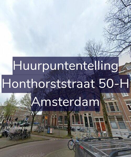 Foto gevel Huurpuntentelling voor Honthorststraat 50-H, Amsterdam