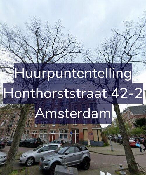 Foto gevel Huurpuntentelling voor Honthorststraat 42-2, Amsterdam
