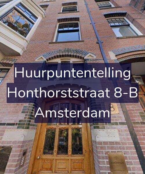 Foto gevel Huurpuntentelling voor Honthorststraat 8-B, Amsterdam