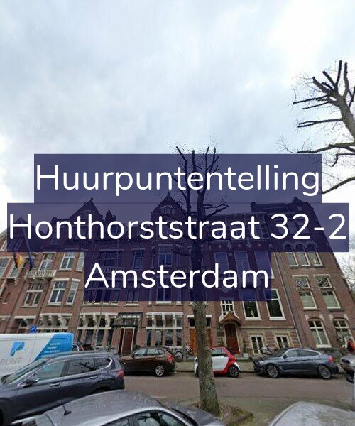 Foto gevel Huurpuntentelling voor Honthorststraat 32-2, Amsterdam