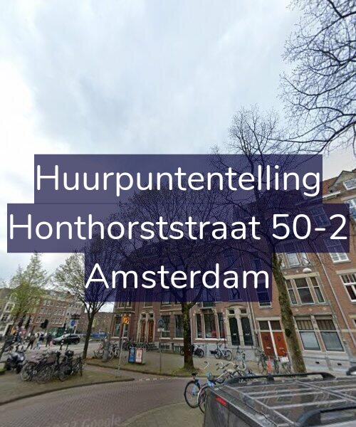Foto gevel Huurpuntentelling voor Honthorststraat 50-2, Amsterdam