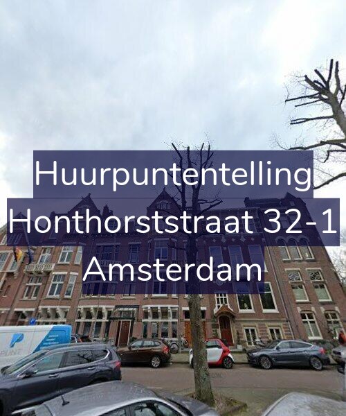 Foto gevel Huurpuntentelling voor Honthorststraat 32-1, Amsterdam