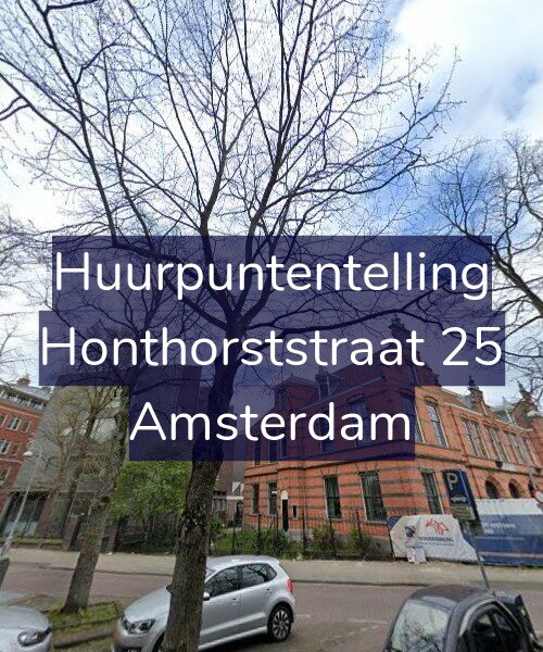Foto gevel Huurpuntentelling voor Honthorststraat 25, Amsterdam