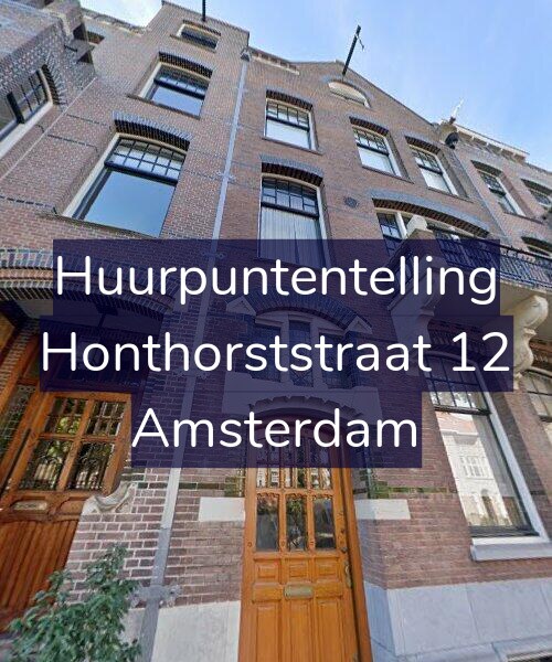 Foto gevel Huurpuntentelling voor Honthorststraat 12, Amsterdam