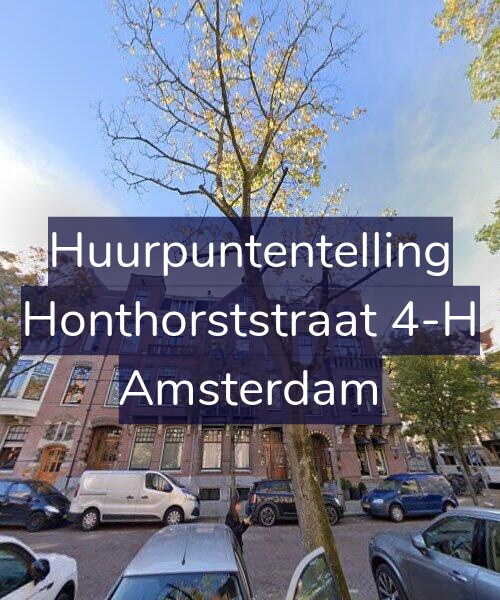 Foto gevel Huurpuntentelling voor Honthorststraat 4-H, Amsterdam