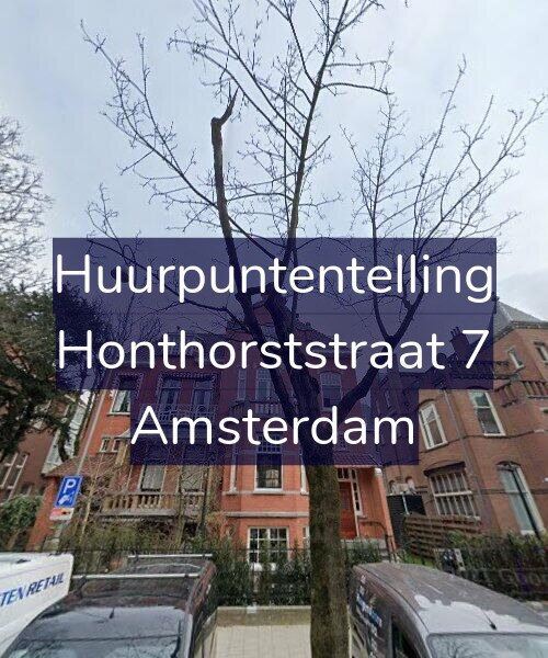 Foto gevel Huurpuntentelling voor Honthorststraat 7, Amsterdam