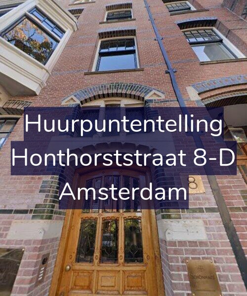 Foto gevel Huurpuntentelling voor Honthorststraat 8-D, Amsterdam