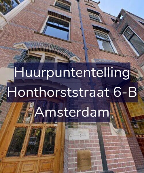 Foto gevel Huurpuntentelling voor Honthorststraat 6-B, Amsterdam