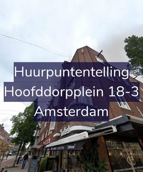 Foto gevel Huurpuntentelling voor Hoofddorpplein 18-3, Amsterdam