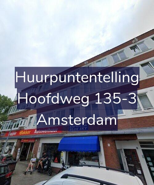 Foto gevel Huurpuntentelling voor Hoofdweg 135-3, Amsterdam