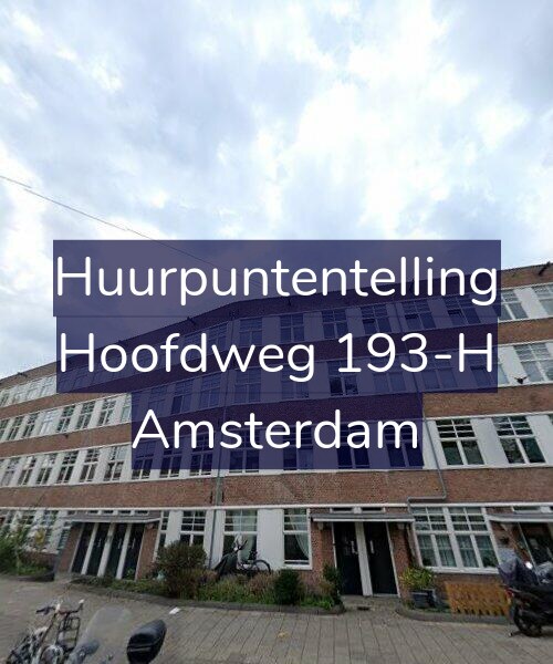 Foto gevel Huurpuntentelling voor Hoofdweg 193-H, Amsterdam