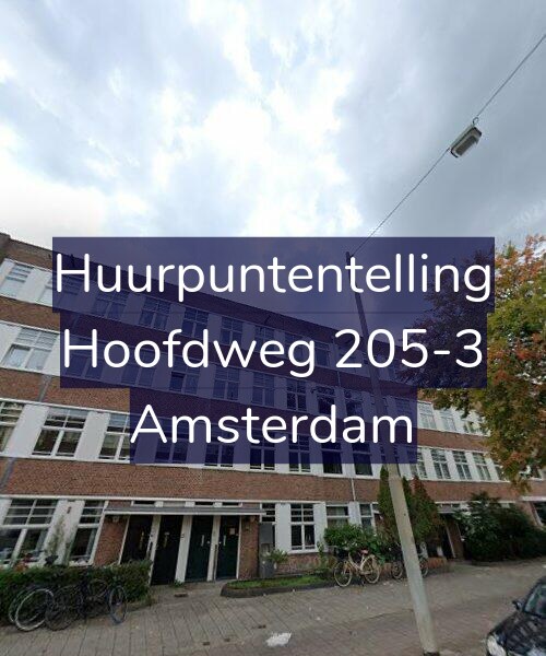 Foto gevel Huurpuntentelling voor Hoofdweg 205-3, Amsterdam