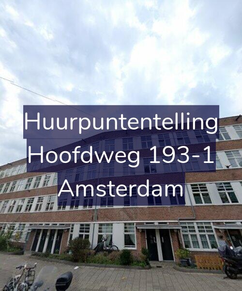 Foto gevel Huurpuntentelling voor Hoofdweg 193-1, Amsterdam