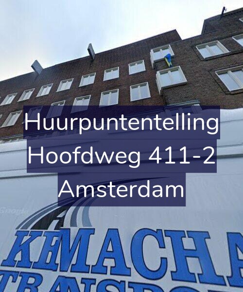 Foto gevel Huurpuntentelling voor Hoofdweg 411-2, Amsterdam