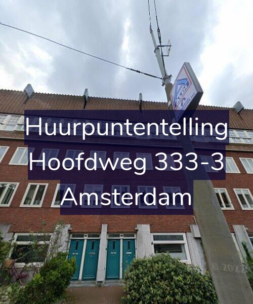 Foto gevel Huurpuntentelling voor Hoofdweg 333-3, Amsterdam