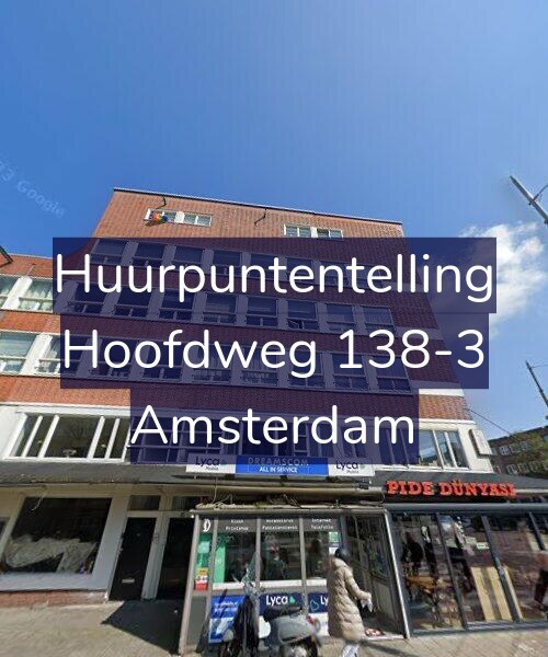 Foto gevel Huurpuntentelling voor Hoofdweg 138-3, Amsterdam