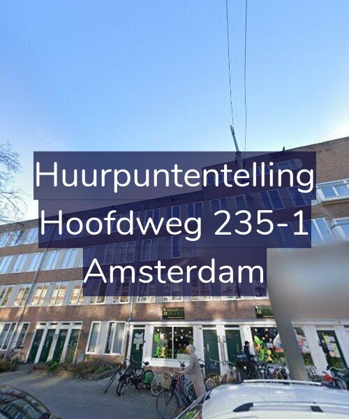 Foto gevel Huurpuntentelling voor Hoofdweg 235-1, Amsterdam