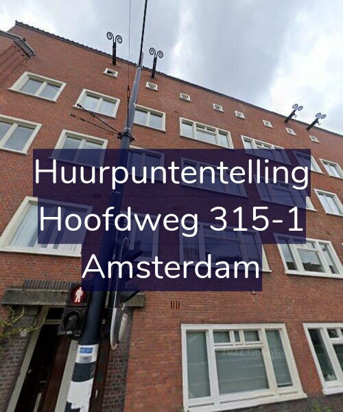 Foto gevel Huurpuntentelling voor Hoofdweg 315-1, Amsterdam