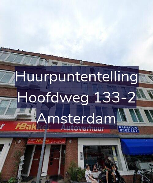 Foto gevel Huurpuntentelling voor Hoofdweg 133-2, Amsterdam